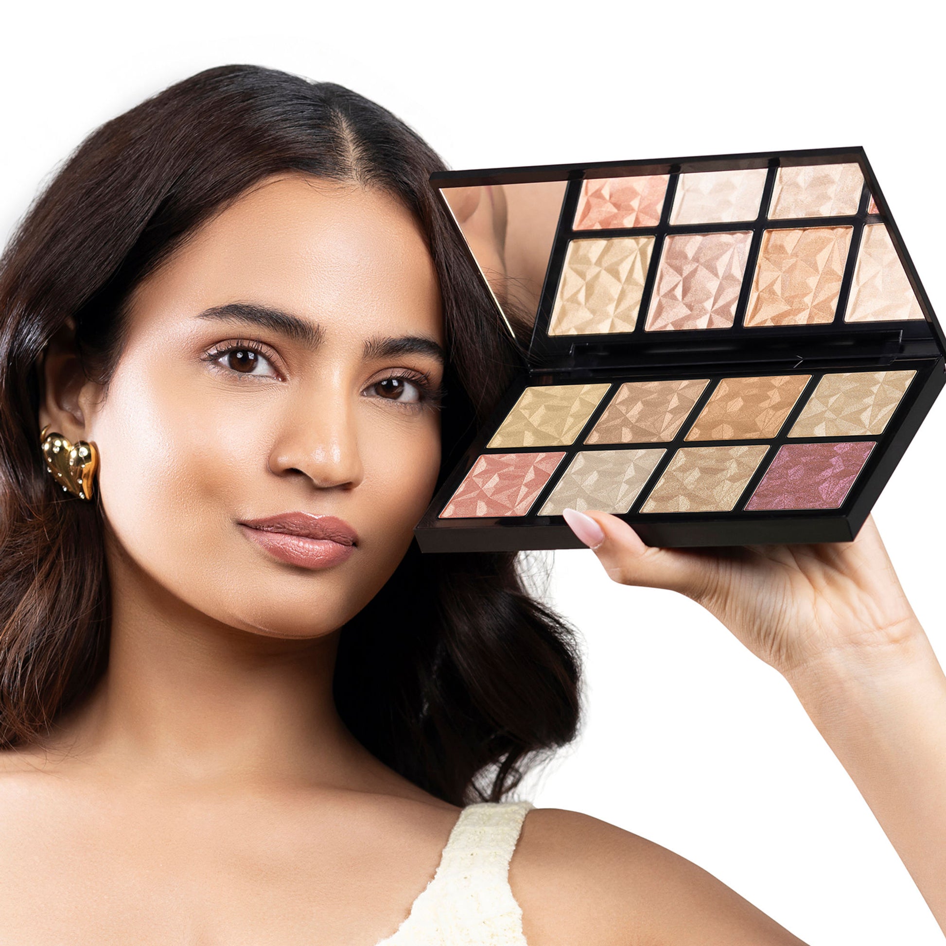 PAC Spotlight Highlighter Palette - Highly Pigmented Silky Smooth Texture, Radiant Glow in One Swipe