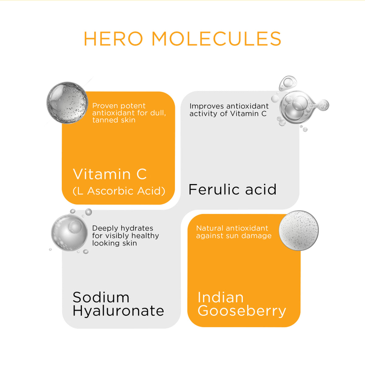 SKINQ 15% Vitamin C Glow Serum with L Ascorbic & Ferulic Acid, Reduces Tan & Brightens Skin