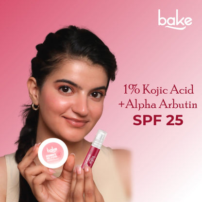 Bake 1% Kojic Acid + Alpha Arbutin Tinted Lip Balm Oil For Pigmented & Dark Lips With SPF 25