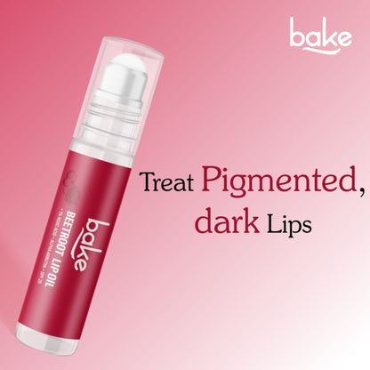 Bake 1% Kojic Acid + Alpha Arbutin Tinted Lip Balm Oil For Pigmented & Dark Lips With SPF 25