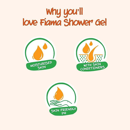 Fiama Shower Gel Peach & Avocado with Skin Conditioners for Soft Moisturised Skin