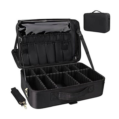Rhe Cosmetics Medium Large Travel Makeup Bag - Black