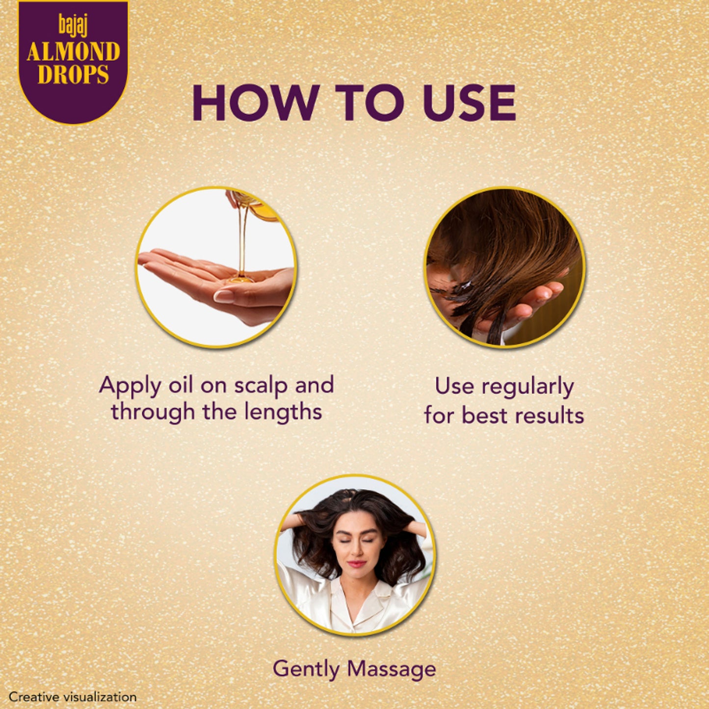 Bajaj Almond Drops Almond Oil 6X Vitamin E Nourishment Non Sticky Hair Oil For Hair Fall Control