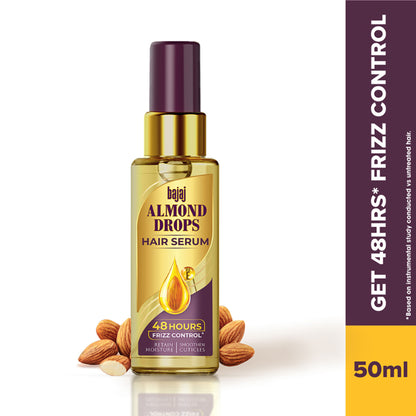 Bajaj Almond Drops Serum With Oil For Hair With Almond Oil & Vitamin E