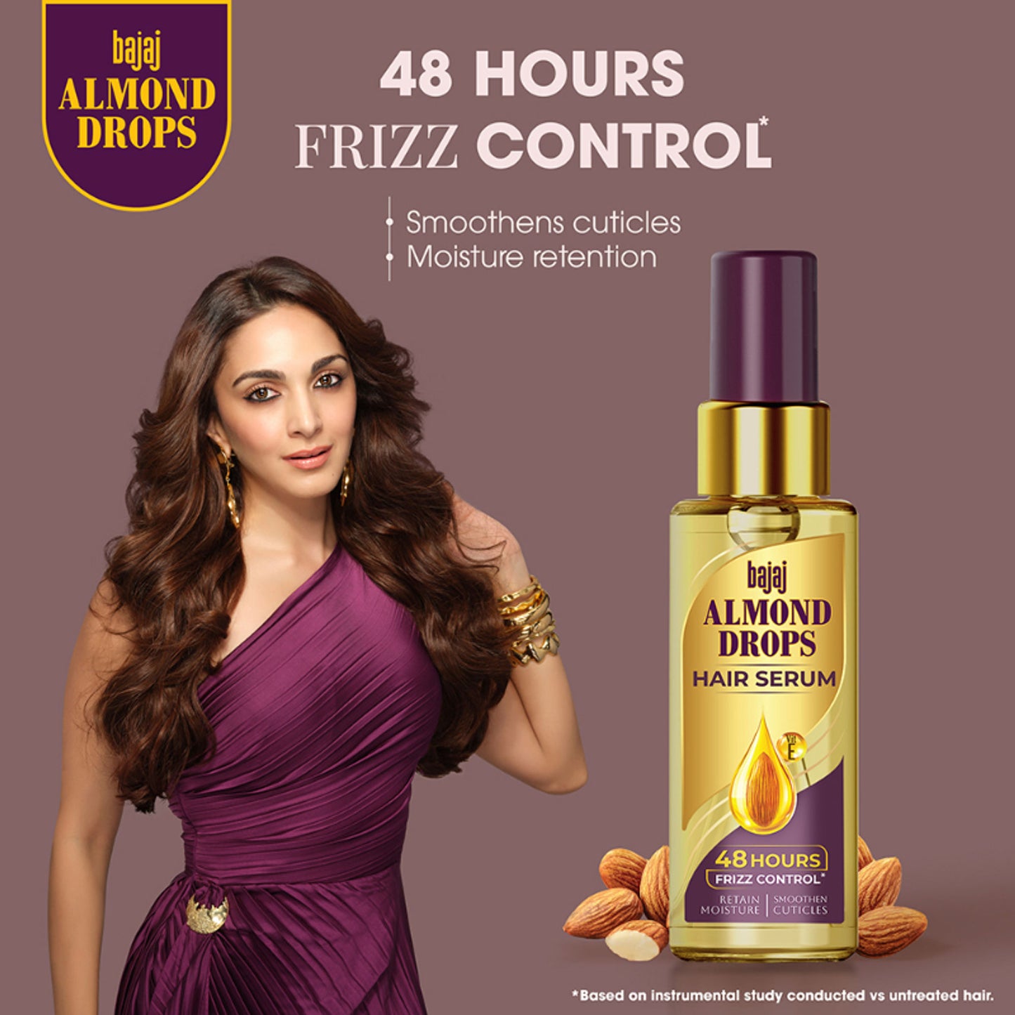 Bajaj Almond Drops Serum With Oil For Hair With Almond Oil & Vitamin E