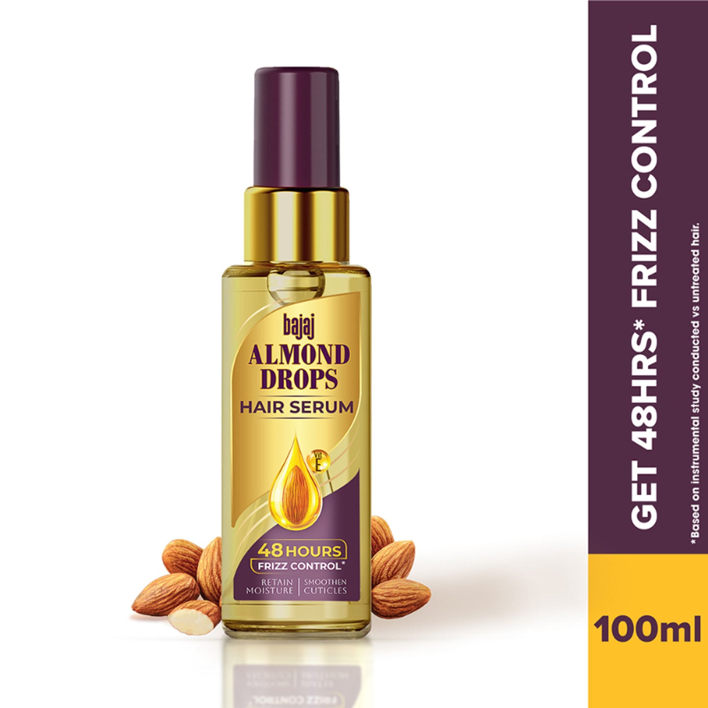 Bajaj Almond Drops Serum With Oil For Hair With Almond Oil & Vitamin E