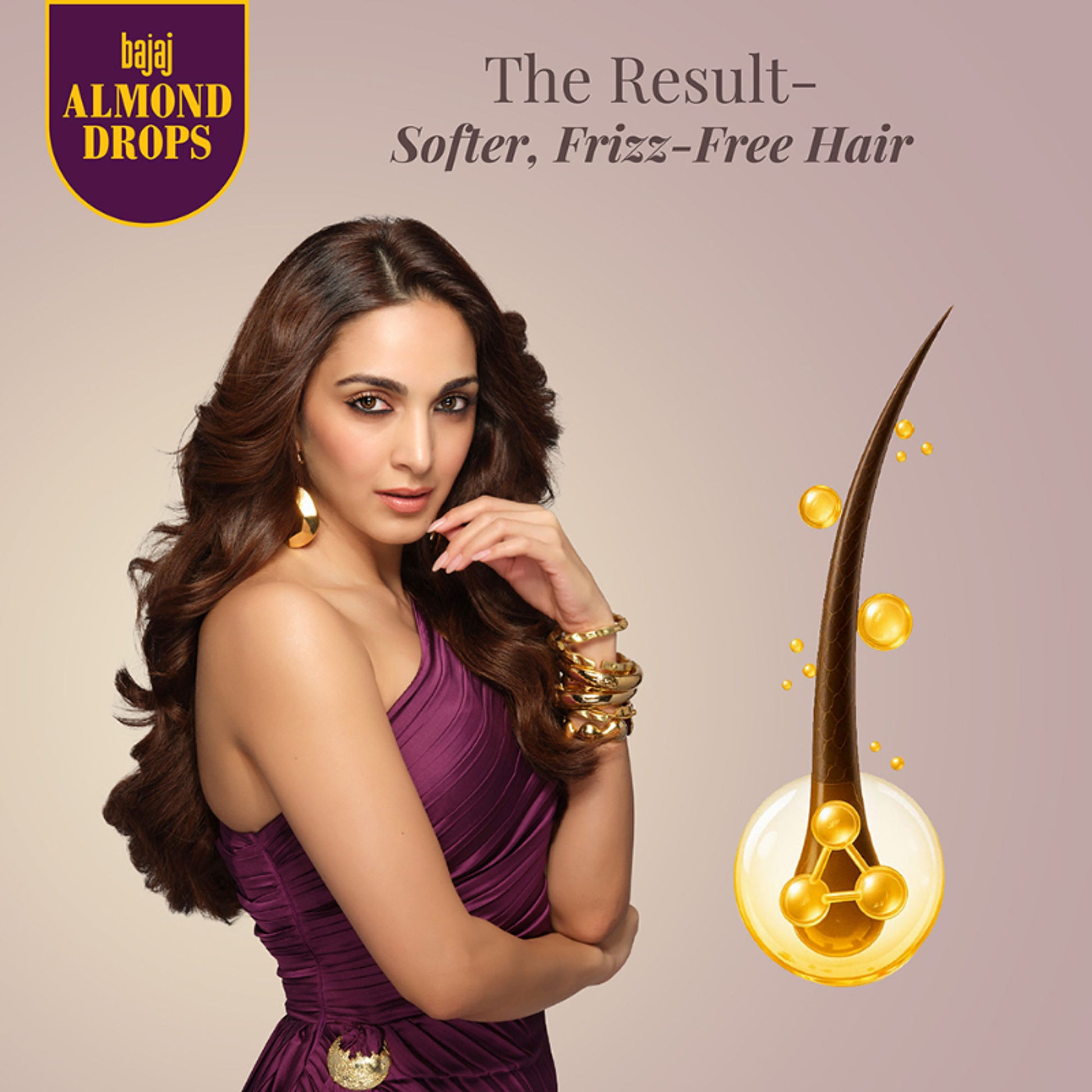 Bajaj Almond Drops Serum With Oil For Hair With Almond Oil & Vitamin E