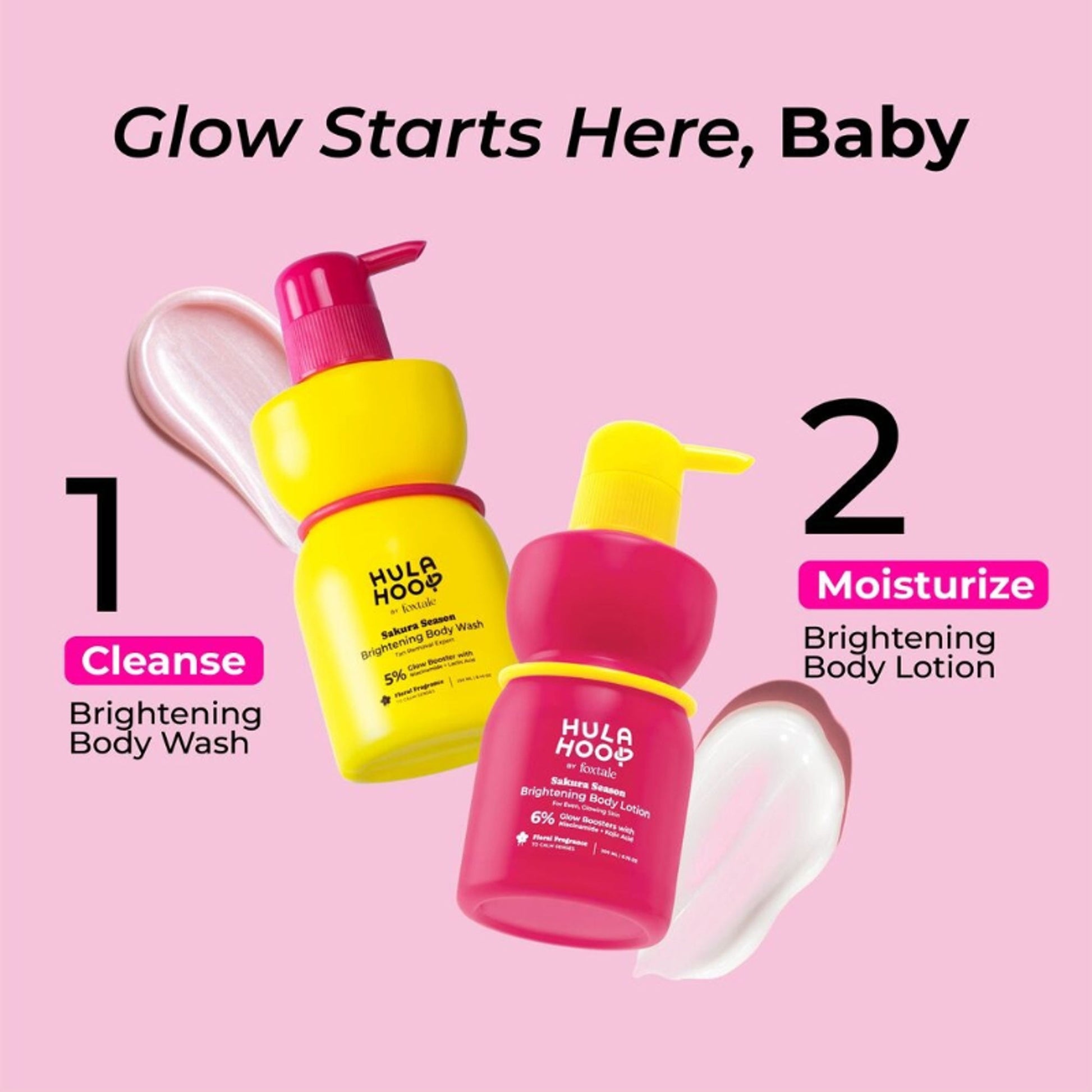FoxTale Hula Hoop Brightening Body Wash by Foxtale , Exfoliates & Reduces Tan