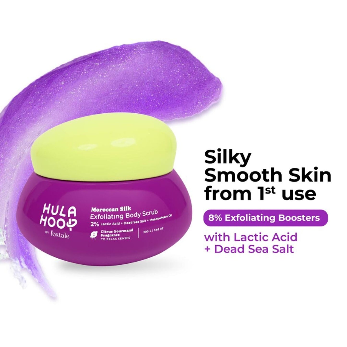Foxtale Hula Hoop Moroccan Silk Exfoliating Body Scrub