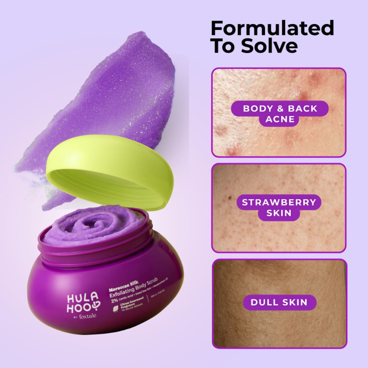 Foxtale Hula Hoop Moroccan Silk Exfoliating Body Scrub