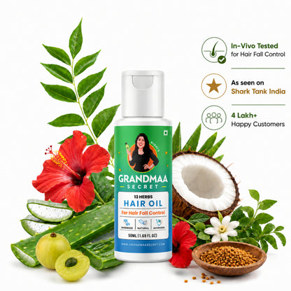 NIDHI'S GRANDMAA SECRET 13 Herbs Hair Oil For Hair Fall Control