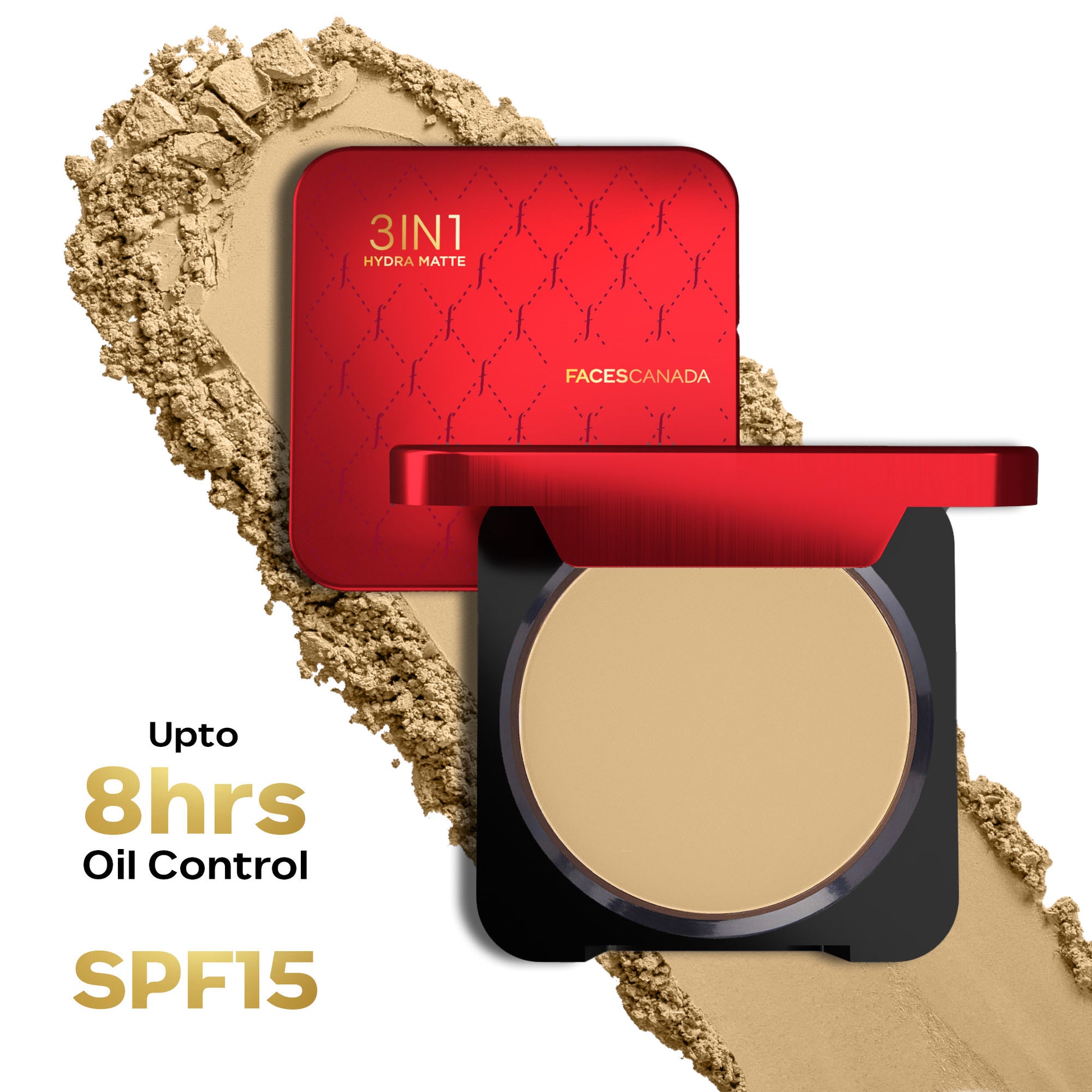 Faces Canada 3In1 All Day Hydra Matte Compact Powder - Beige 02