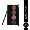 PAC SuperBrowww Palette X4 02 Brow Binge - Cream & Powder Formula, Natural Shades, Seamless Blending