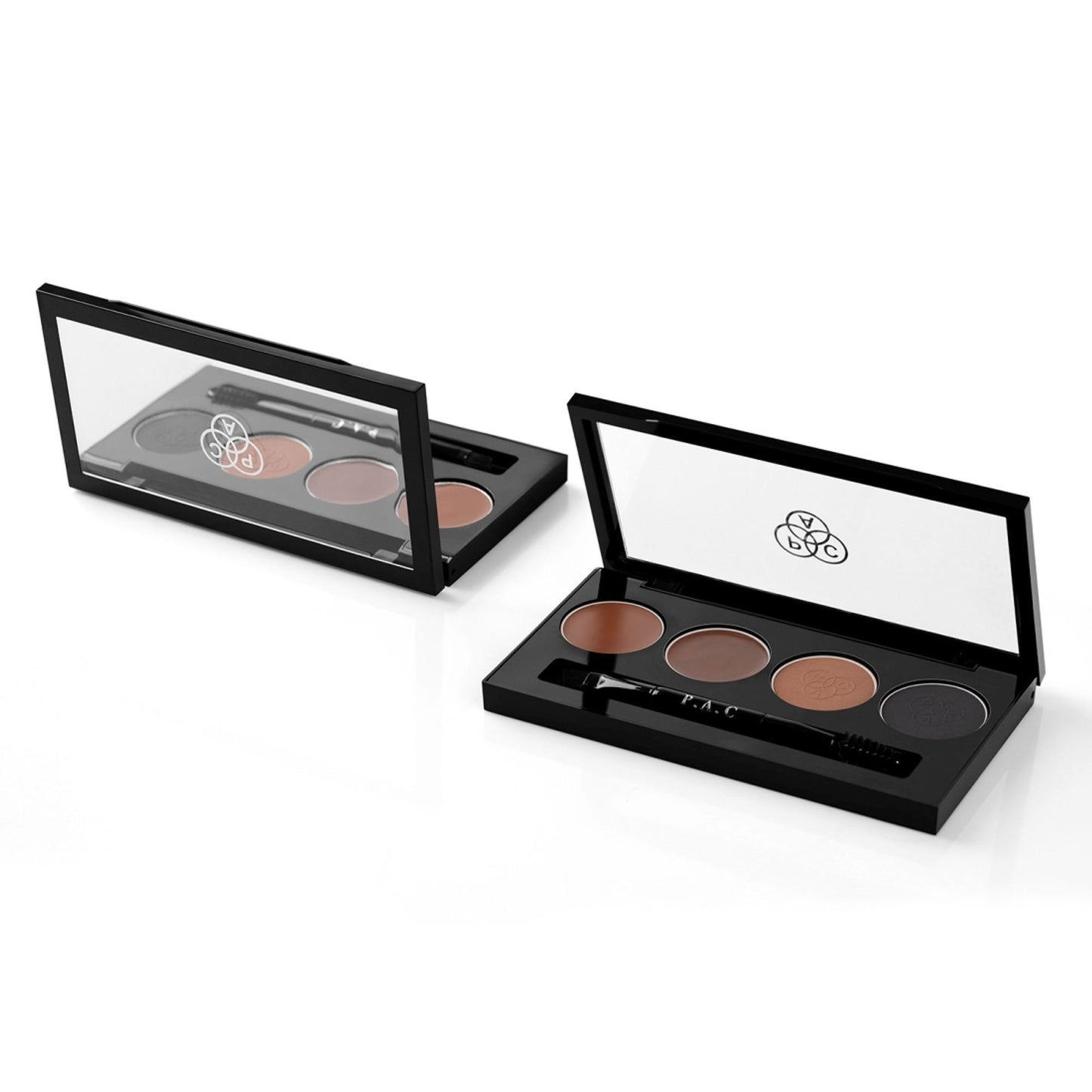 PAC SuperBrowww Palette X4 02 Brow Binge - Cream & Powder Formula, Natural Shades, Seamless Blending