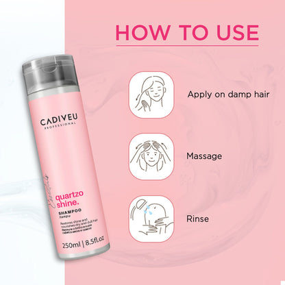 Cadiveu Quartzo Shine Shampoo For Soft & Shiny Hair