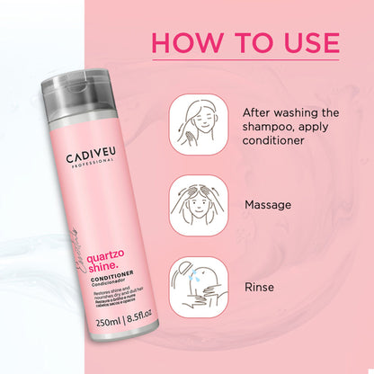 Cadiveu Quartzo Shine Conditioner For Soft & Shiny Hair