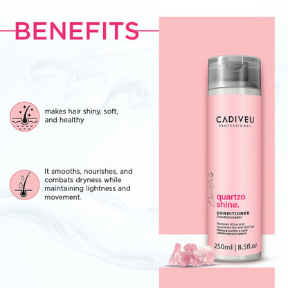 Cadiveu Quartzo Shine Conditioner For Soft & Shiny Hair