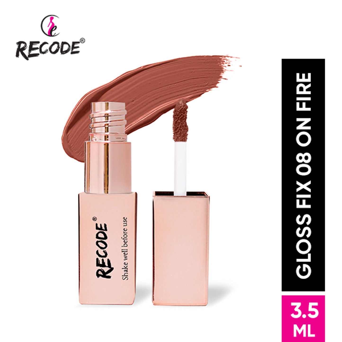 Recode Gloss Fix Super Shine Liquid Lipstick - 08 On Fire