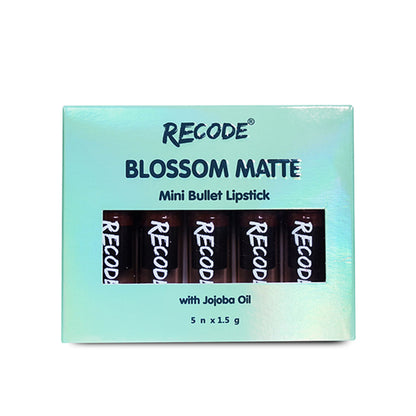 Recode Blossom Matte Mini Bullet Lipstick – Set Of 5 - Nude