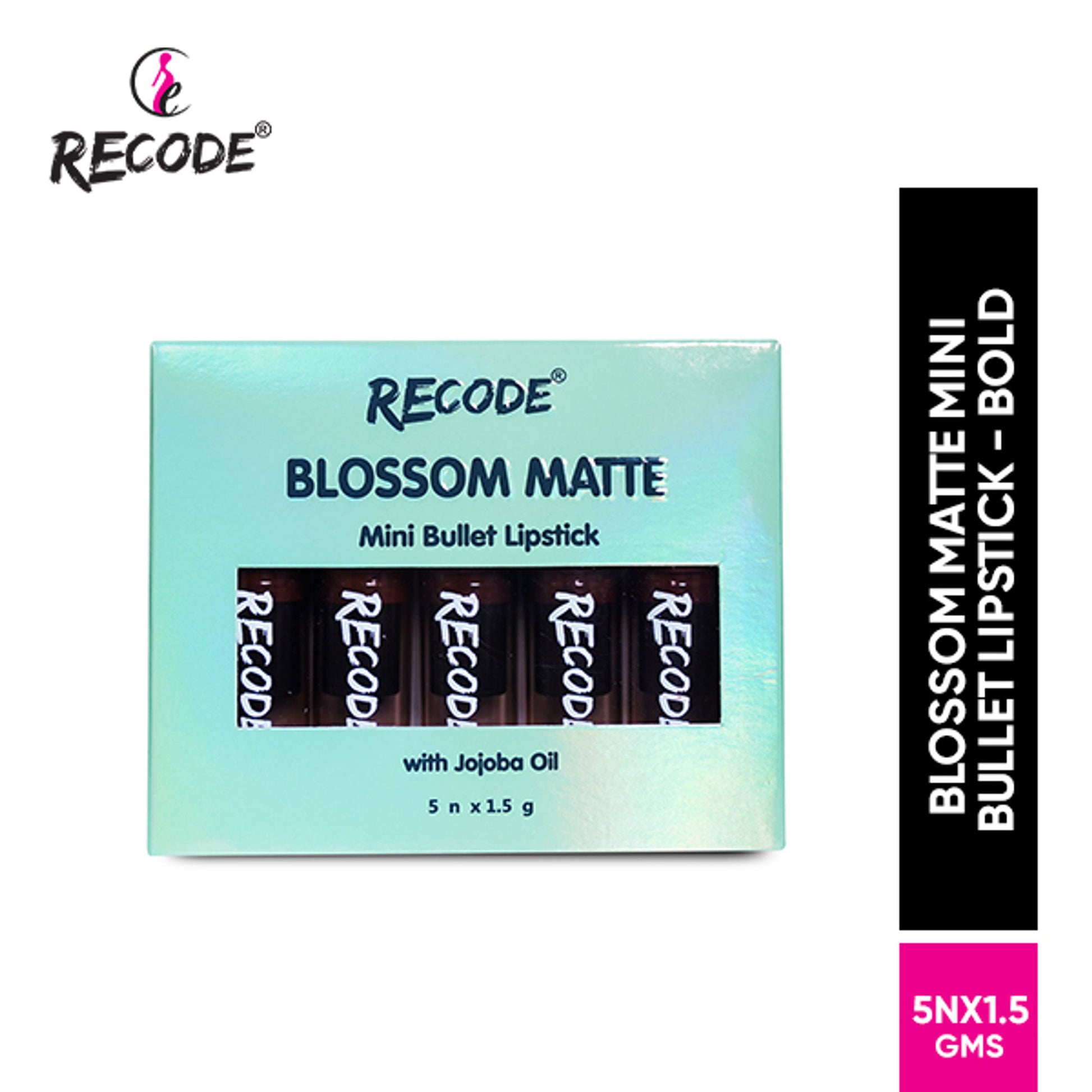 Recode Blossom Matte Mini Bullet Lipstick – Set Of 5 - Bold