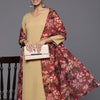 Dhiyona VA Women'sRegular Silk Crepe Kurta with Trousers & Dupatta