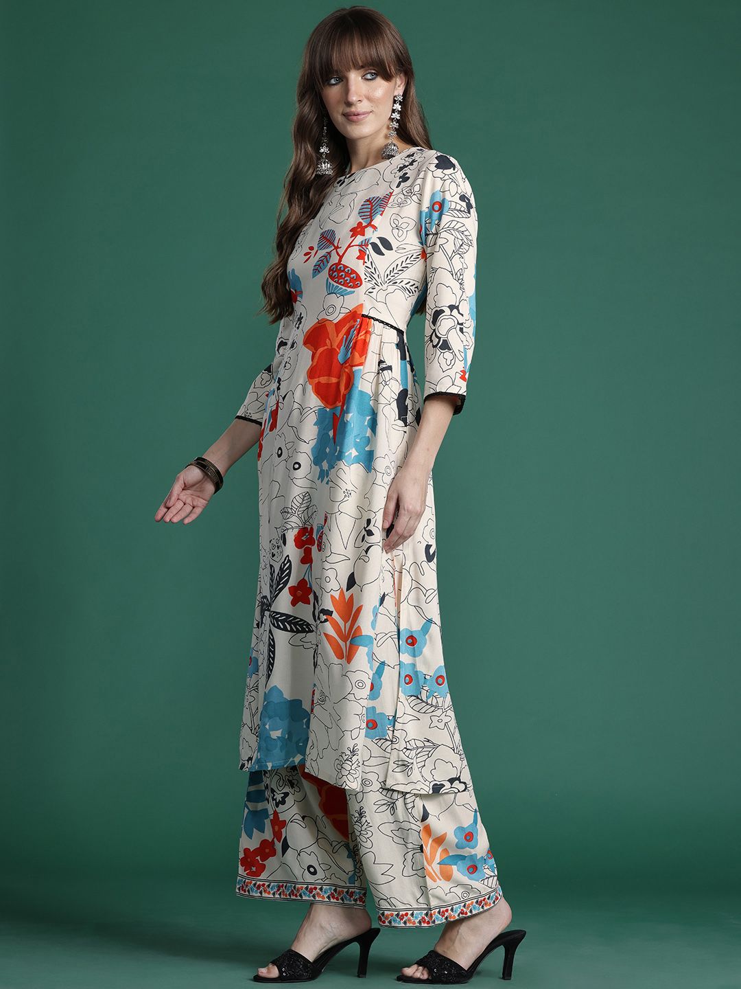 Printed Kurta with Trousers