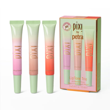 PIXI Liptone Trio (Prettiness, Naturalness & Peachyness) - 