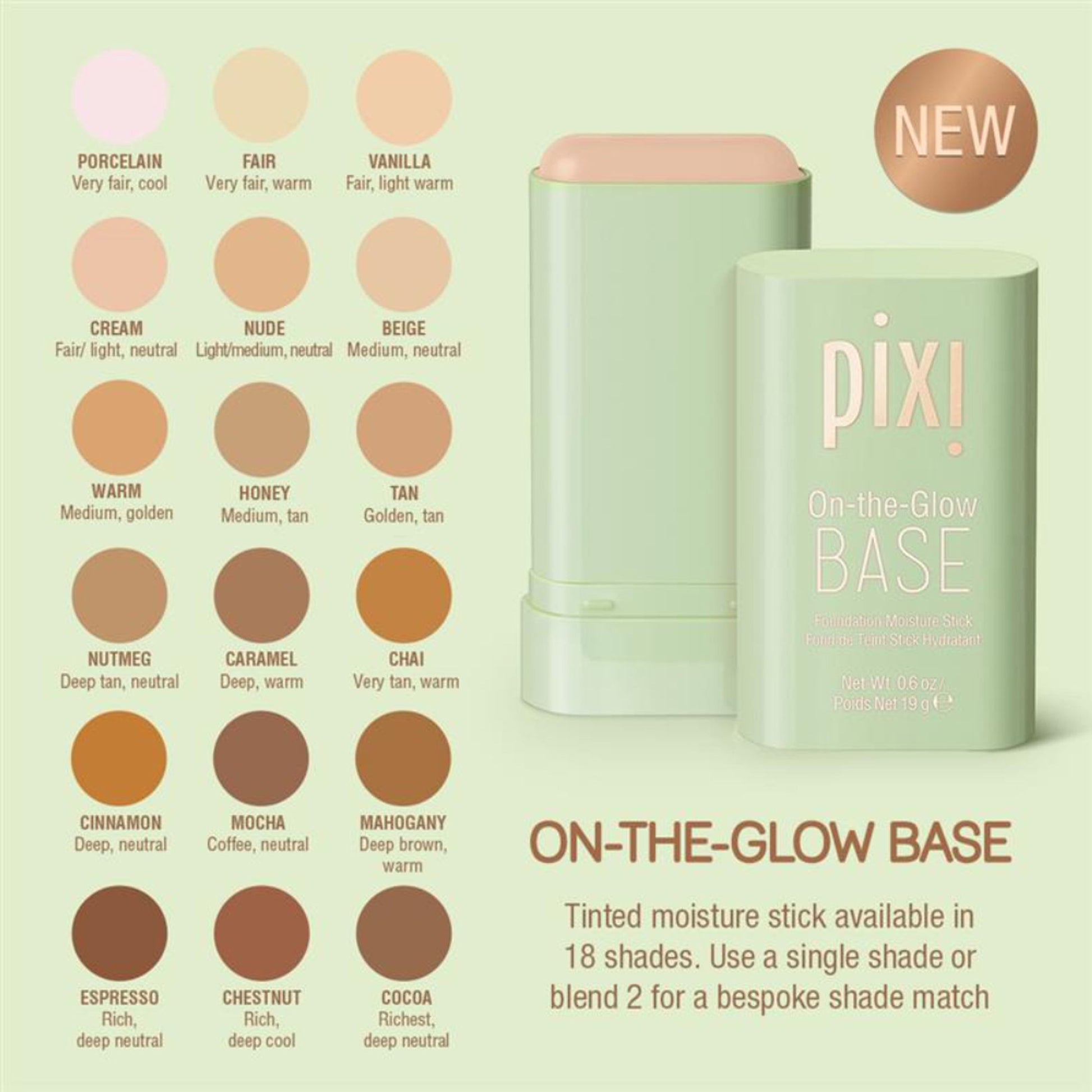 PIXI On-The-Glow Base Foundation Stick - Tan