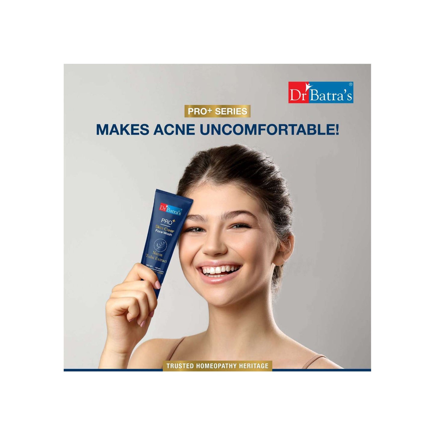 Dr Batra's PRO +Skin Clear Face washEnriched withTulsi,Neem,Aloe Vera,Natural Extract