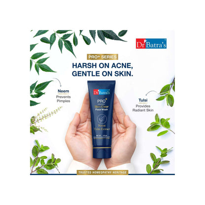 Dr Batra's PRO +Skin Clear Face washEnriched withTulsi,Neem,Aloe Vera,Natural Extract