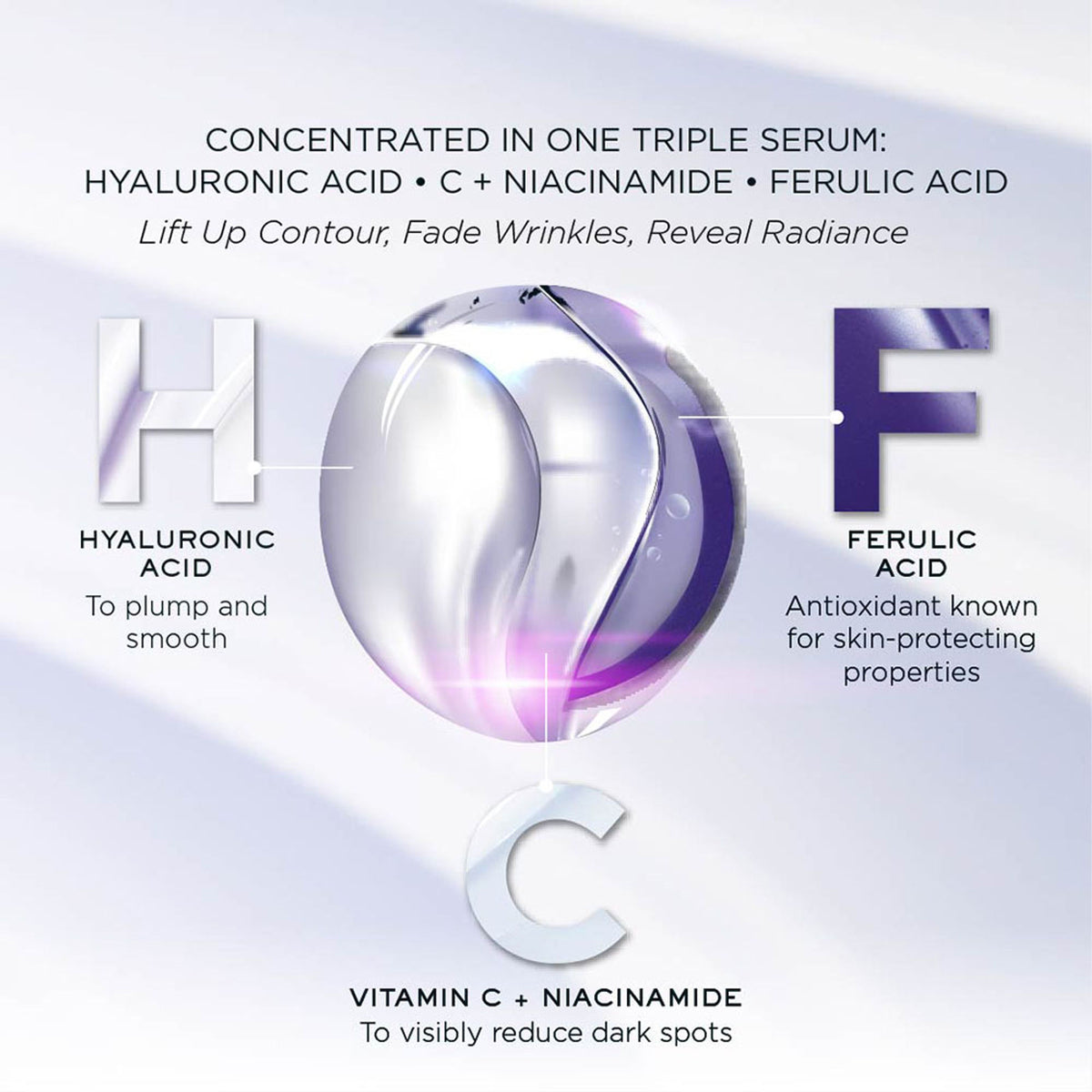 Lancome Renergie H.C.F. Triple Serum - Advanced Anti-Aging Hyaluronic Acid & Vitamin C