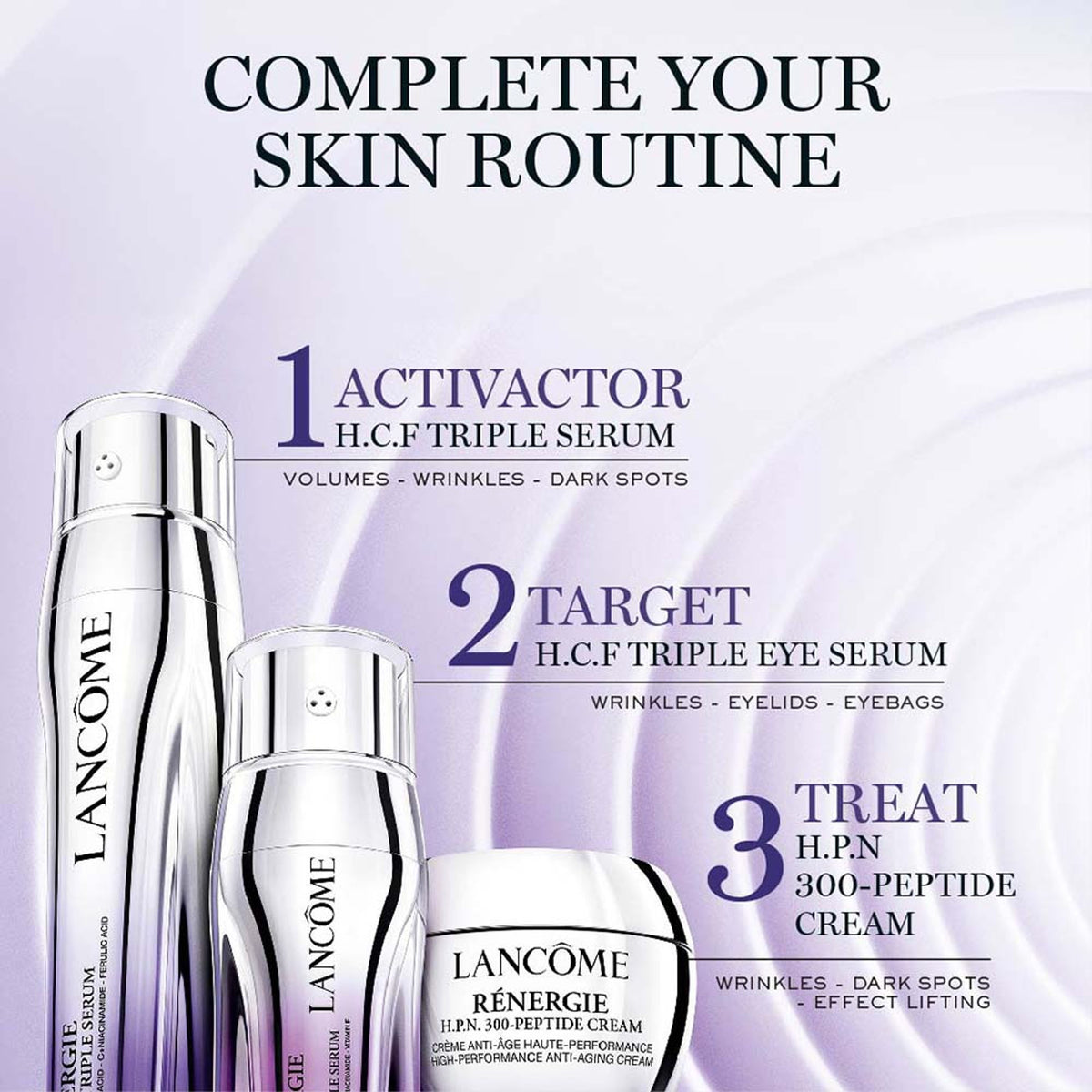Lancome Renergie H.C.F. Triple Serum - Advanced Anti-Aging Hyaluronic Acid & Vitamin C