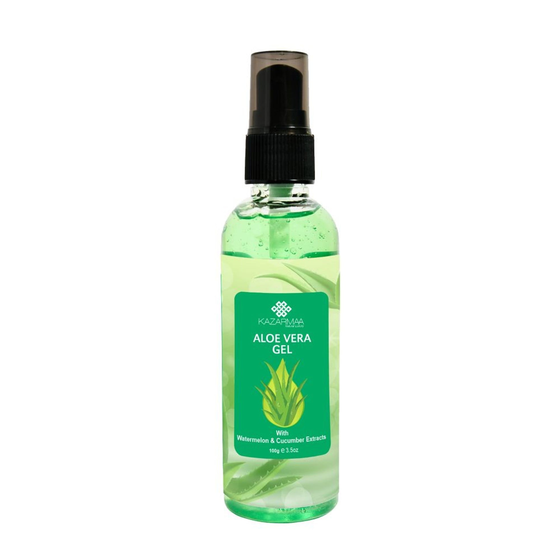 Kazarmaa Natural Aloevera Gel With Cucumber And Watermelon Extract For Face And Body