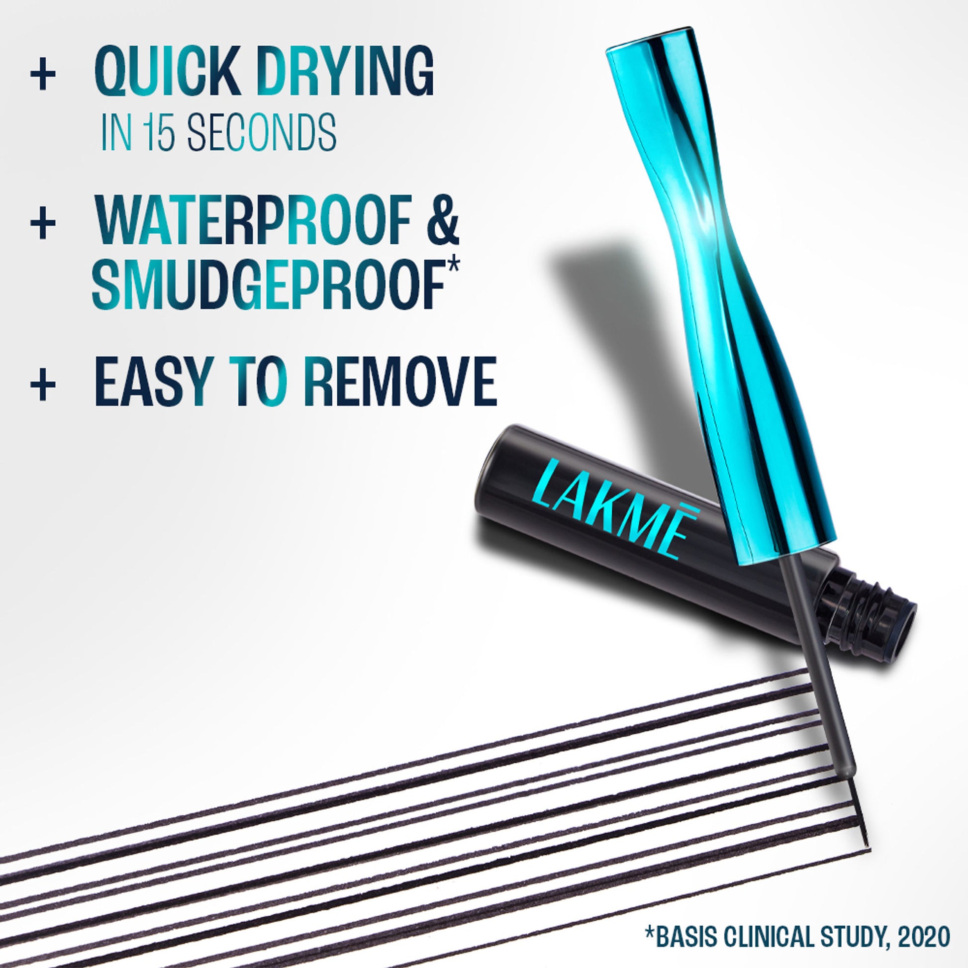 Lakme 9 to 5 Eyeconic Liquid Eyeliner - Black