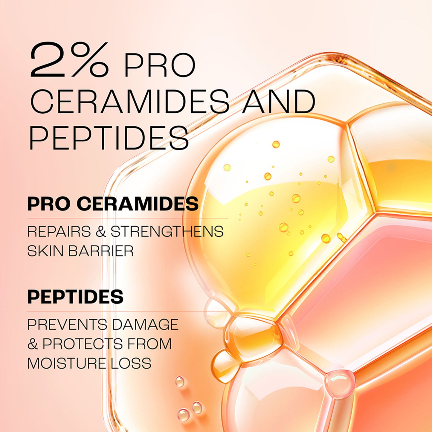 Lakmé Peach Creme Moisturiser, Ceramide & Peptide, Skin Barrier Repair & Hydrated Glow