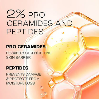 Lakmé Peach Creme Moisturiser, Ceramide & Peptide, Skin Barrier Repair & Hydrated Glow