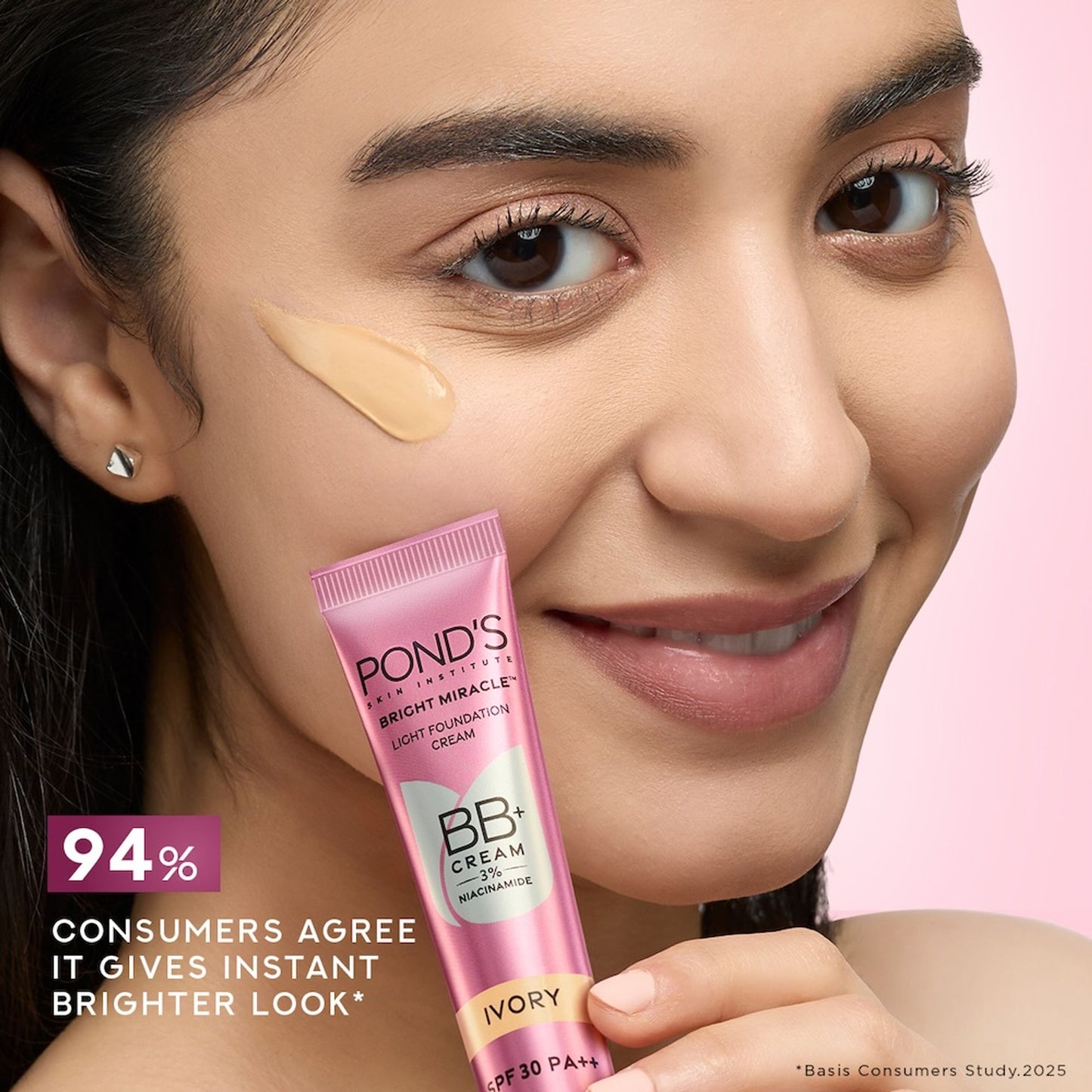 Ponds BB+ Cream Instant Spot Coverage + Light Make-up Glow Ivory