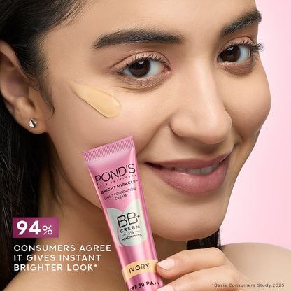 Ponds BB+ Cream Instant Spot Coverage + Light Make-up Glow Ivory