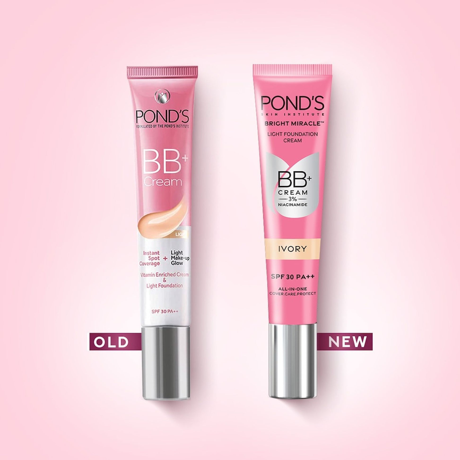 Ponds BB+ Cream Instant Spot Coverage + Light Make-up Glow Ivory