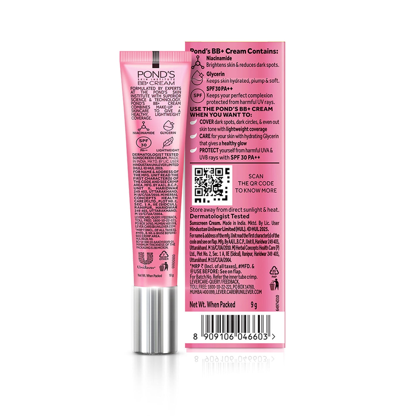 Ponds BB+ Cream Instant Spot Coverage + Light Make-up Glow Ivory