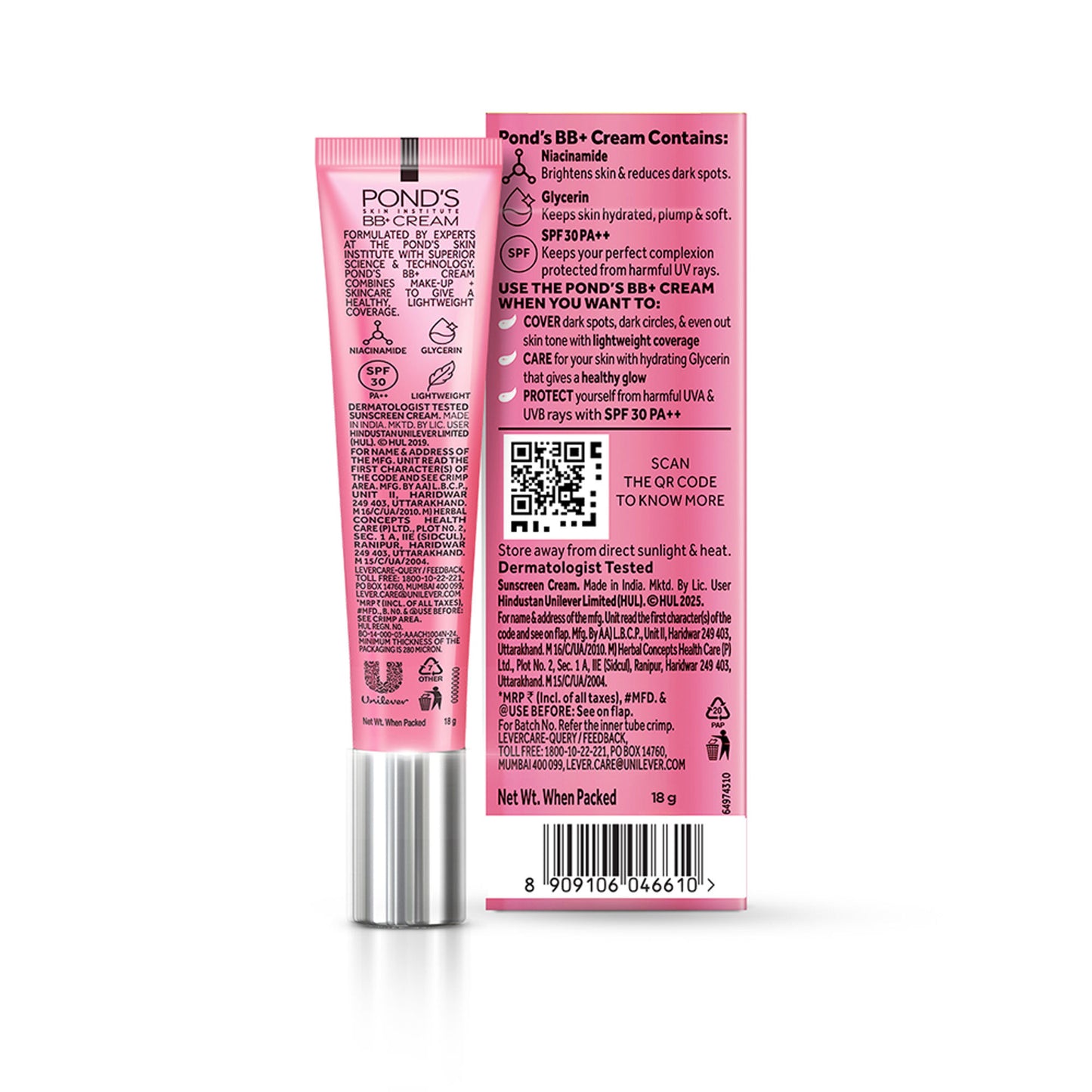 Ponds BB+ Cream Instant Spot Coverage + Light Make-up Glow Ivory