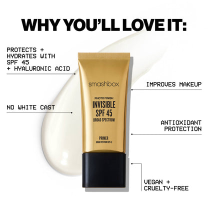 Smashbox Photo Finish Invisible SPF 45 Broad Spectrum Primer
