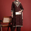 Dhiyona IE Ethnic Motifs Embroidered Thread Work Kurta with Salwar & With Dupatta