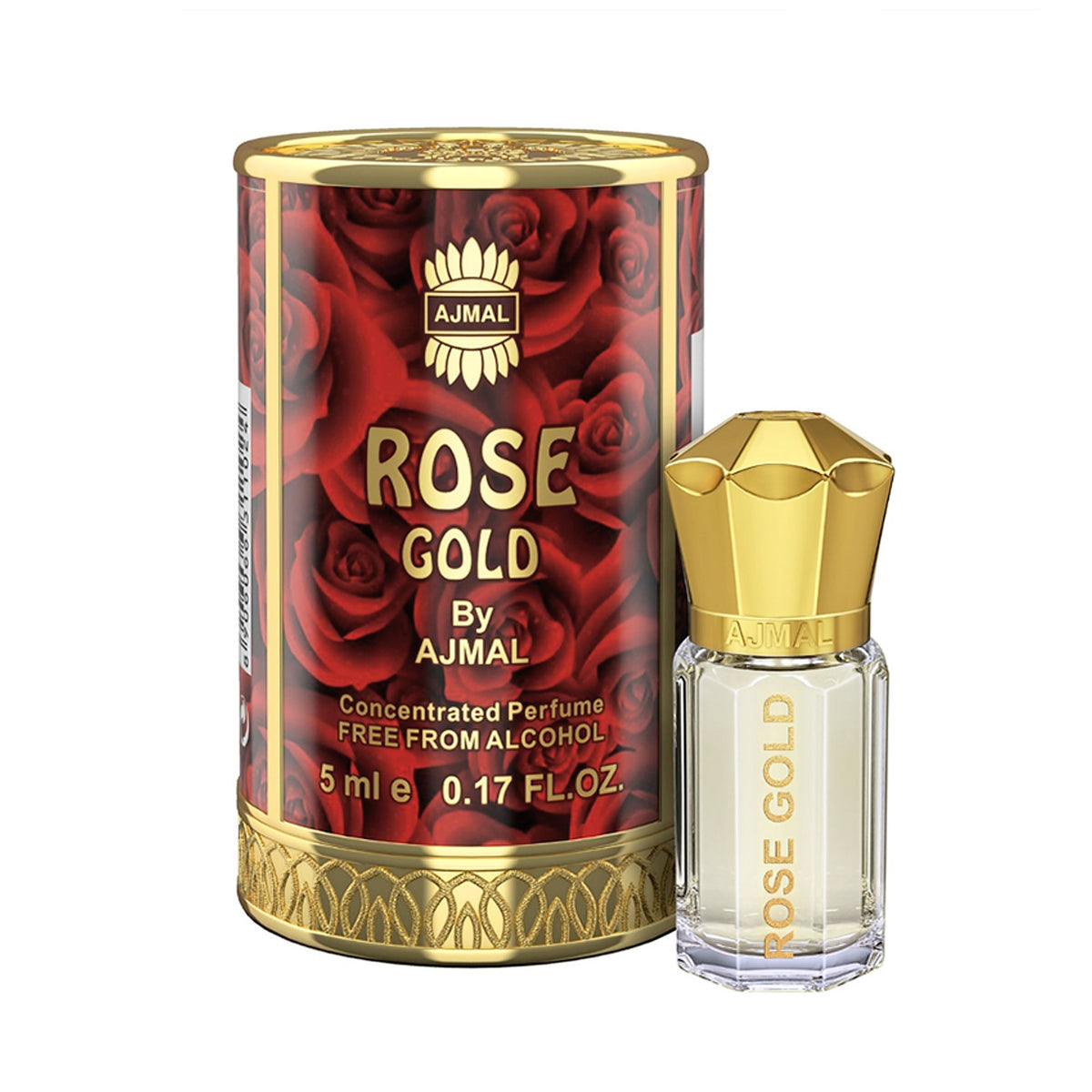 Ajmal India Rose Gold Attar Concentrated Perfume For Her