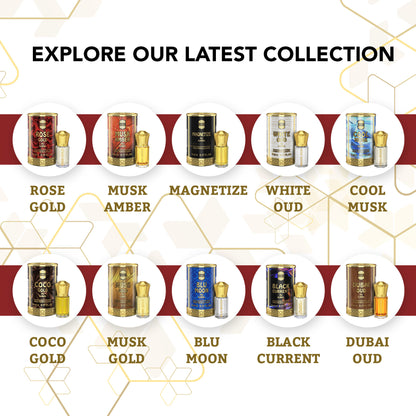 Ajmal India Rose Gold Attar Concentrated Perfume For Her