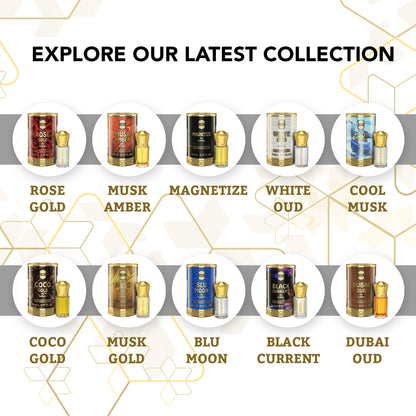 Ajmal India White Oud Attar Concentrated Perfume For Her