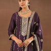 Dhiyona IE Women Ethnic Motifs Embroidered Regular Thread Work Kurta with Trousers & With Dupatta
