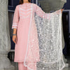 Dhiyona VA Women'sEthnic Motifs Yoke Design Regular Thread Work Kurta with Trousers & Dupatta