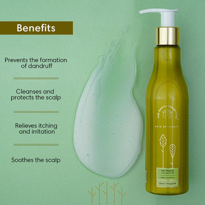 The Earth Collective Hair Cleanser, Anti-Dandruff With Neem & Fenugreek