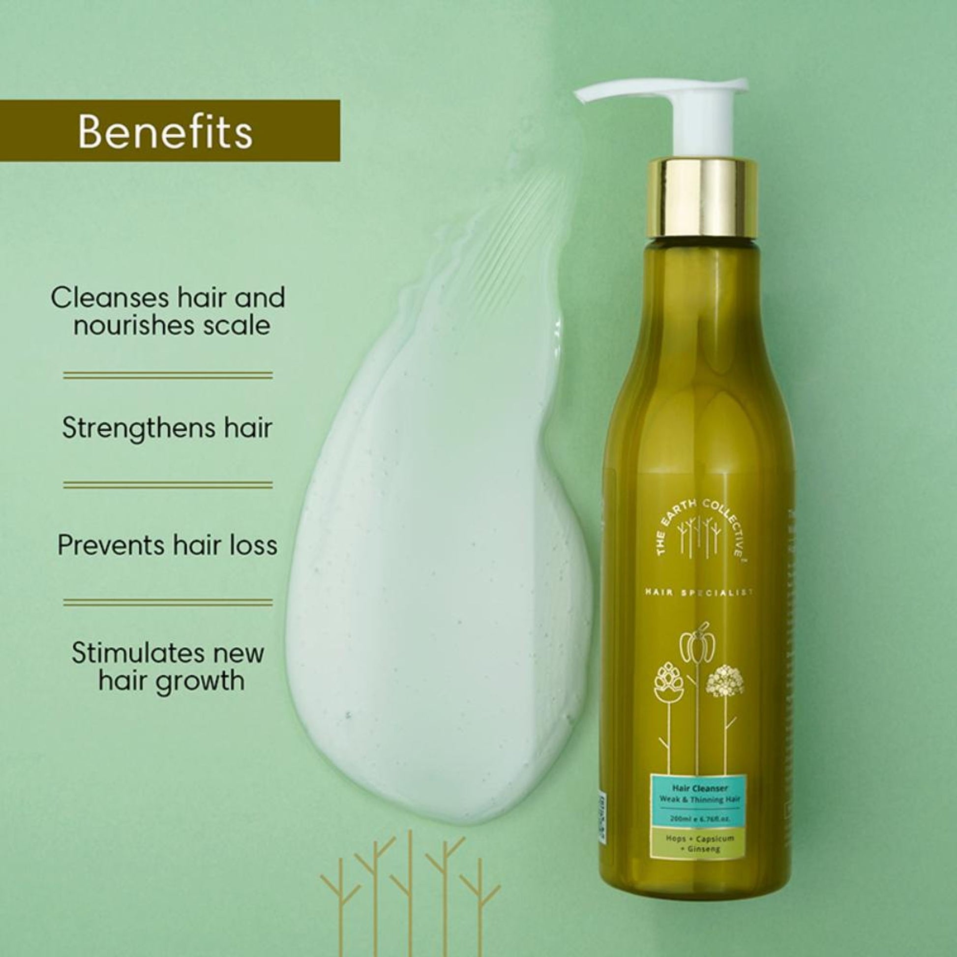 The Earth Collective Hair Cleanser For Weak & Thinning Hair
